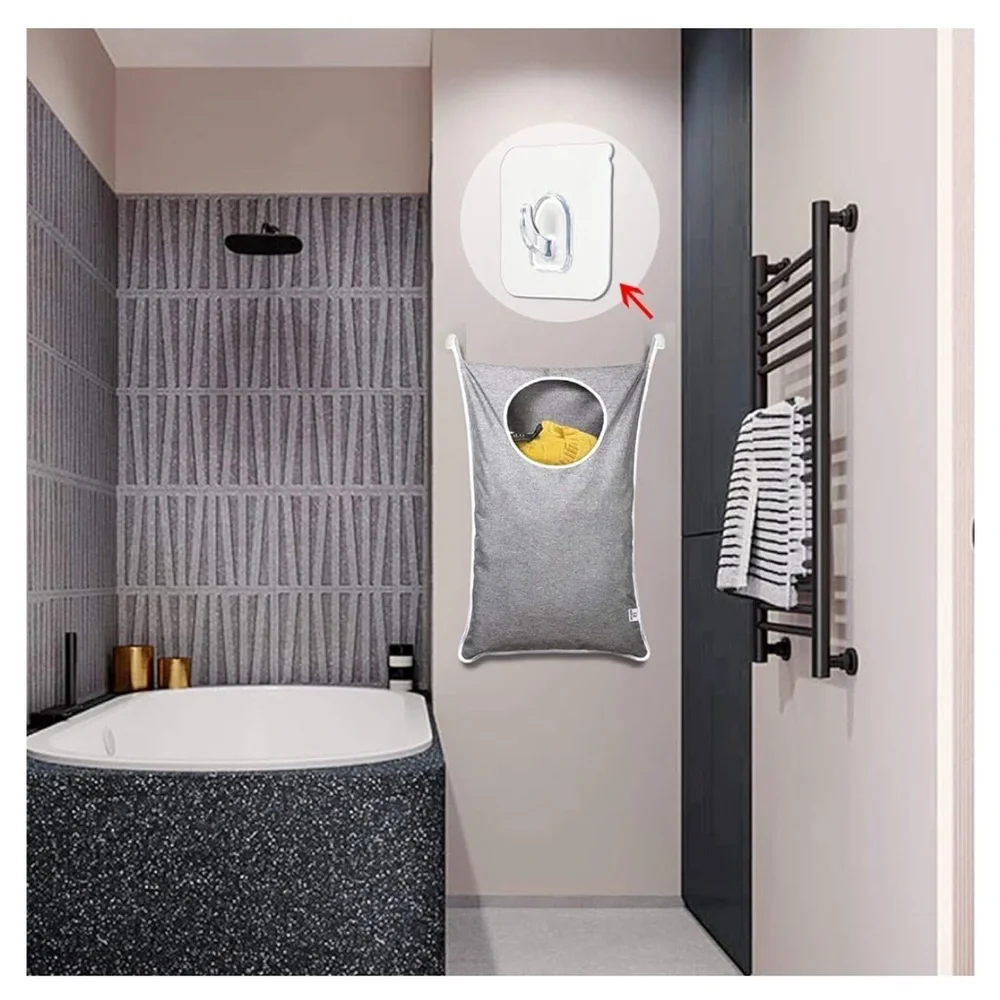 Space saving laundry bag